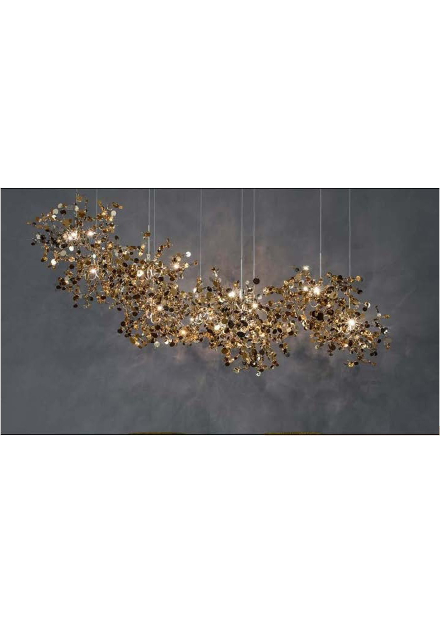 Beyond Lights - Gold Cluster Chandelier- GL